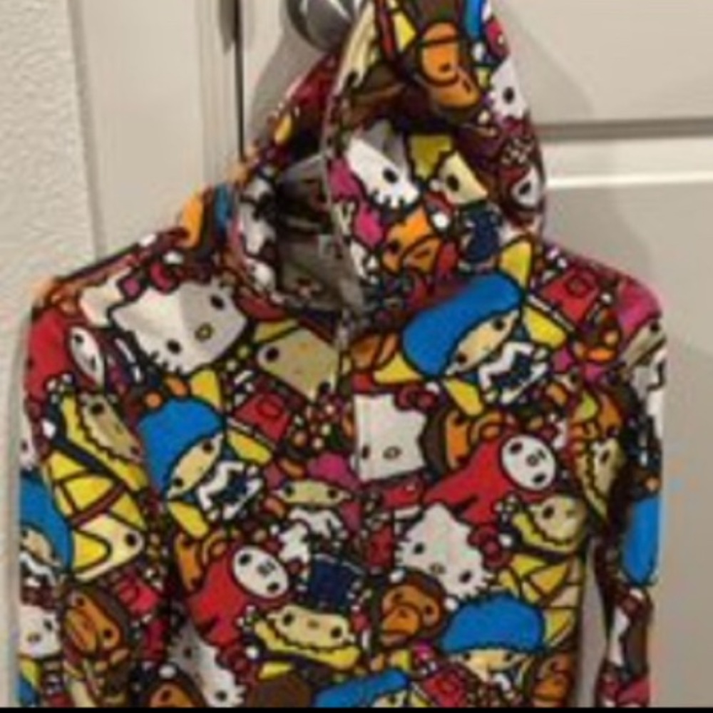 Bape Sanrio zip up hoodie